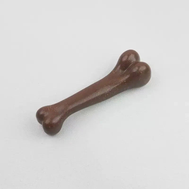 Natural Wood Dog Chew Bone Toy – 2-Pack | Non-Toxic, Indestructible