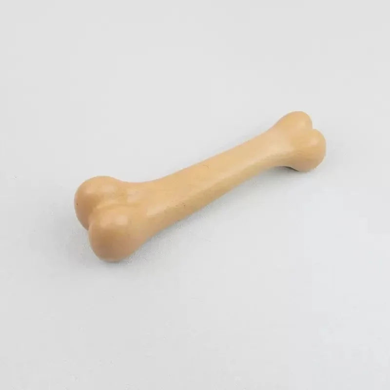 Natural Wood Dog Chew Bone Toy – 2-Pack | Non-Toxic, Indestructible