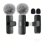USB-C Wireless Lavalier Microphone – Portable Clip-On Travel Mic