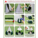 Christmas Tree Cat House & Bed – Winter Warm Enclosed Cat Nest, Cozy Security Hideaway for Cats & Kittens