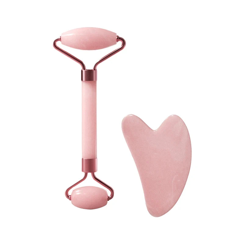 Premium Facial Roller & Gua Sha Beauty Set – Lift, Sculpt & Glow