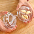 Manual Garlic Crusher Roll Chopper Kitchen Gadget for Easy Mincing