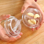 Manual Garlic Crusher Roll Chopper Kitchen Gadget for Easy Mincing