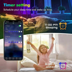 Smart RGB 5050 LED Wall Strip Lights Bluetooth Music Sync APP Remote Flexible Ribbon for TV Backlight Bedroom Home Party Decor