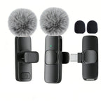 USB-C Wireless Lavalier Microphone – Portable Clip-On Travel Mic