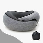 Emesa Home Travel Neck Pillow Memory Foam U-shaped Pillow Snail Style Travel Neck Support Portable Adjustable Soft Noon Break Sleep Pillows