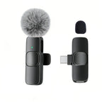 USB-C Wireless Lavalier Microphone – Portable Clip-On Travel Mic