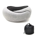 Emesa Home Travel Neck Pillow Memory Foam U-shaped Pillow Snail Style Travel Neck Support Portable Adjustable Soft Noon Break Sleep Pillows