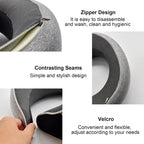 Emesa Home Travel Neck Pillow Memory Foam U-shaped Pillow Snail Style Travel Neck Support Portable Adjustable Soft Noon Break Sleep Pillows