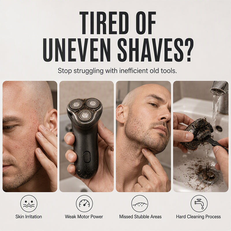 🎉🔥 2026 Sale — Over 14,000 Sold! ⚡🔥 2-in-1 Smart Electric Bald Head Shaver and Beard Trimmer with Digital Display